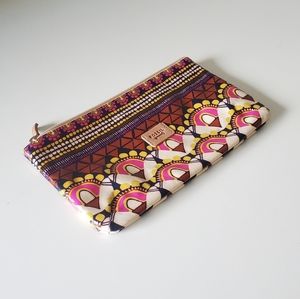 Fossil Makeup Up zip bag with pattern
